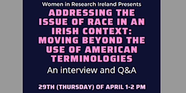 Addressing the issue of race in an Irish context