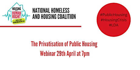 The Privatisation of Public Housing, 7:00pm, Thursday, 29th April. primary image