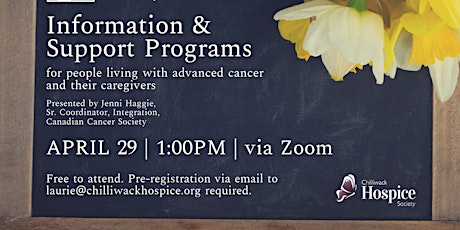 Programs and Supports for those with Advanced Cancer & their Caregivers primary image
