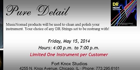 DR Strings: Free Guitar and Bass Re-Stringing + Cleaning! primary image