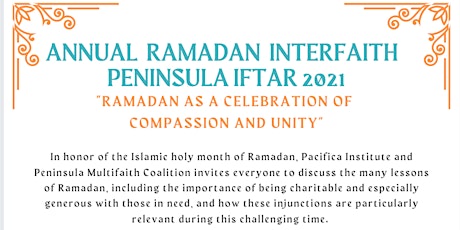 Annual  Ramadan Interfaith Peninsula Iftar primary image