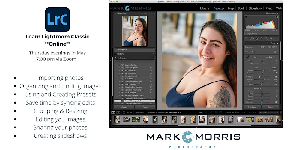 adobe lightroom classic for beginners online with mark morris