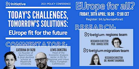 Primaire afbeelding van EUrope fit for the future - Panel: EUrope for All?