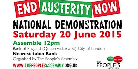 York Coach to the "End Austerity Now" march + festival primary image