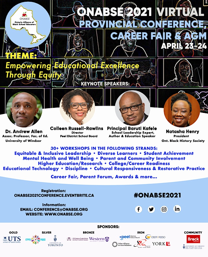 ONABSE 2021 Virtual Provincial Conference, Career Fair & AGM image