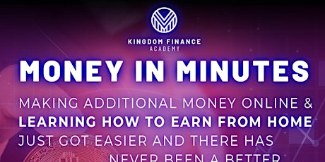 Imagem principal do evento MONEY IN MINUTES BOOTCAMP  | ONLINE INCOME