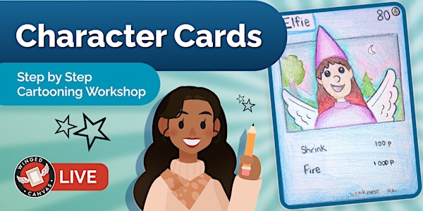 Cartooning Workshop - Step by Step Lesson for Kids (Character Cards)