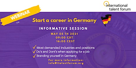 Hauptbild für Start a Career in Germany