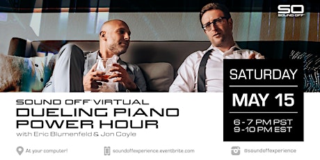 Sound Off® Virtual: Dueling Piano Power Hour (5/15) primary image