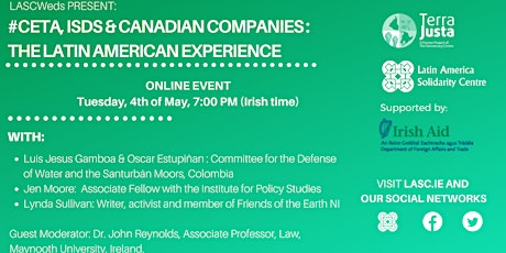 #CETA, ISDS & Canadian Companies - The Latin American Experience primary image