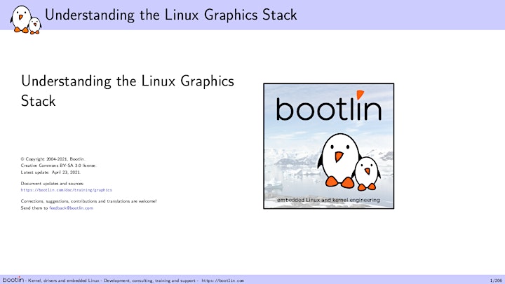 Bootlin Understanding the Linux graphics stack Training Seminar image