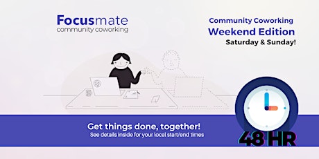 Community Coworking - Weekend Edition primary image