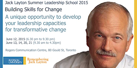 Jack Layton Summer Leadership School primary image