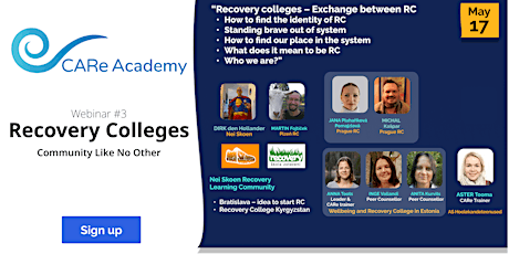 Primaire afbeelding van Webinar: Recovery Colleges