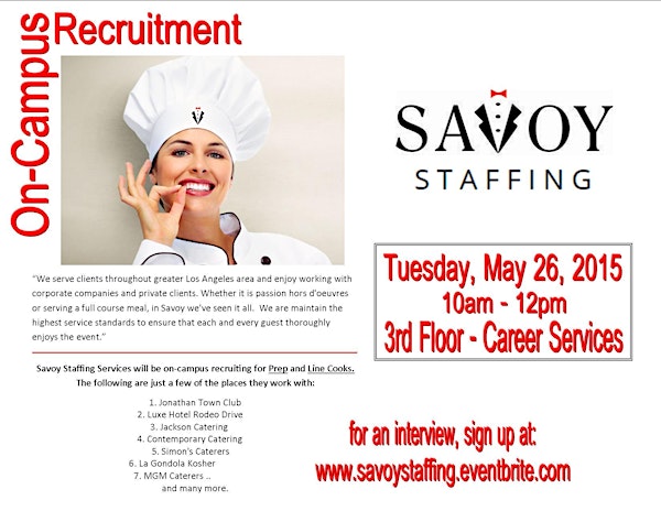 On-Campus Recruitment:  Savoy Staffing