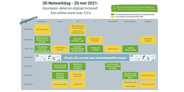 3D Netwerkdag op 20 mei '21: duurzaam, delen en digitaal inclusief