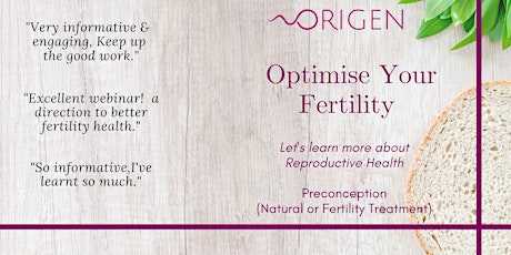 Optimise Your Fertility primary image