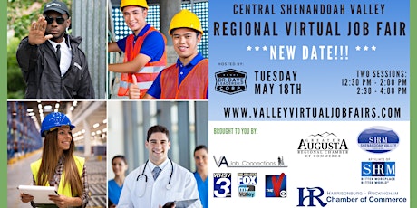 Central Shenandoah Valley REGIONAL Virtual Job Fair (EMPLOYERS ONLY)