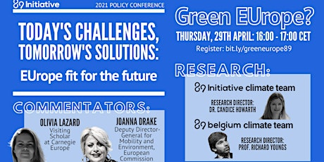 Primaire afbeelding van EUrope fit for the future - Panel: Green EUrope?
