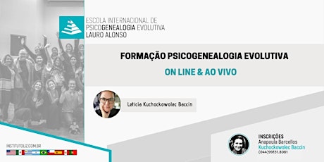 Imagem principal do evento FORMAÇÃO INTERNACIONAL PSICOGENEALOGIA EVOLUTIVA - ON LINE