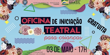 Imagem principal do evento OFICINA DE INICIAÇÃO TEATRAL GRATUITA - INFANTIL (07 A 12 ANOS)