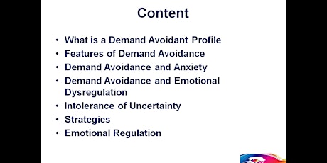 Imagem principal do evento Demand Avoidance, Control, Anxiety and Emotional Regulation