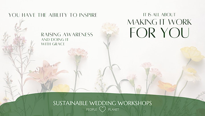 Plan Your Own Sustainable Wedding" Workshop image