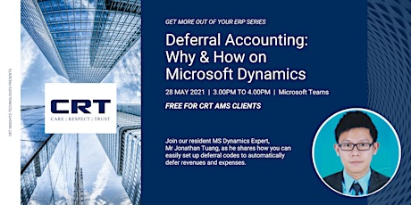 Deferral Accounting: Why & How on  Microsoft Dynamics