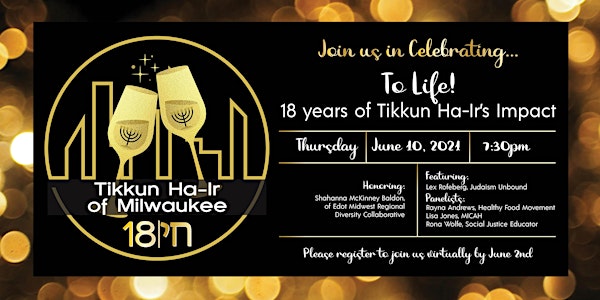 To Life! Celebrating 18 years of Tikkun Ha-Ir's Impact