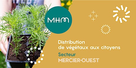 Distribution des végétaux - Mercier-Ouest
