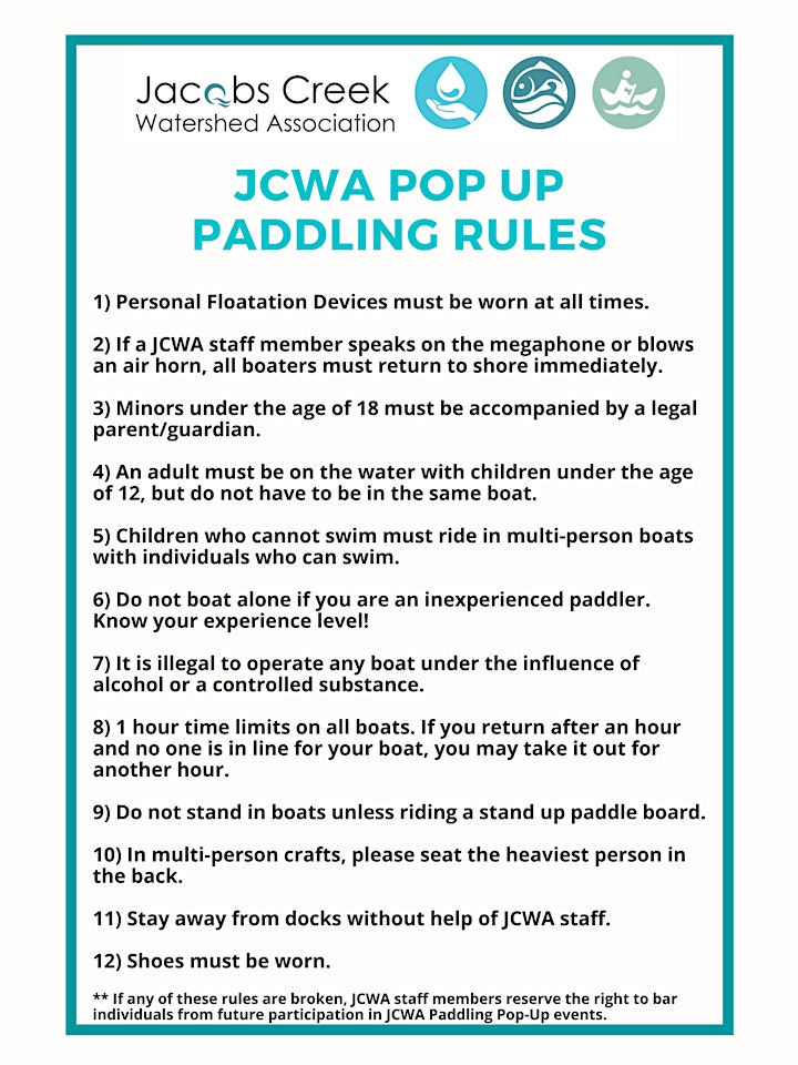 JCWA Pop Up Paddling image
