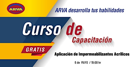 Imagen principal de Capacitación ARVA: Aplicación de Impermeabilizantes Acrílicos