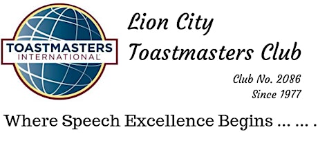 Lion City Toastmasters Club - Chapter Meeting (F2F) primary image