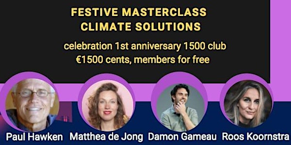 Festive Masterclass Climate Solutions