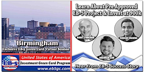 Birmingham EB-5 American Green Card Virtual Market Series boletos