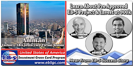 Amman EB-5 American Green Card Virtual Market Series boletos