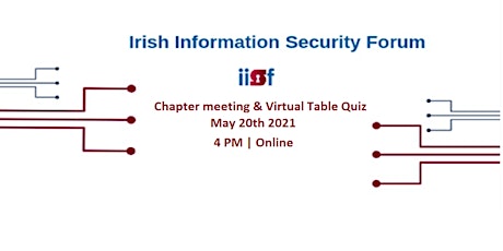 May 2021 Chapter Meeting - followed by Virtual Table Quiz primary image