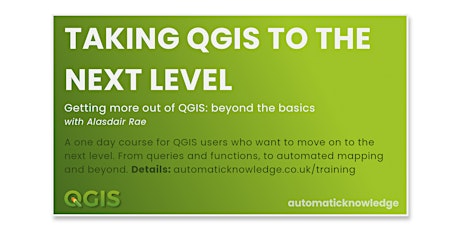 Taking QGIS to the Next Level (Intermediate) primary image