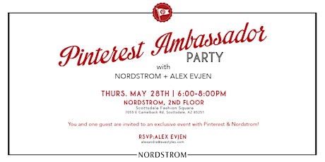 Pinterest Ambassador Party with Nordstrom & Alex Evjen primary image
