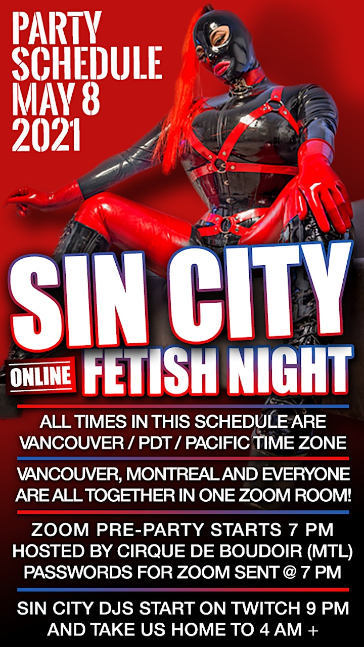 Sin City - May 8 - Zoom Party Access Ticket image