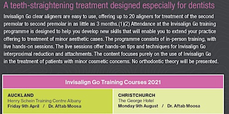 Invisalign go Training course Christchurch primary image