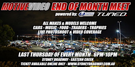 Motive End of Month Meet, powered by Sydney Dragway and Tuned primary image
