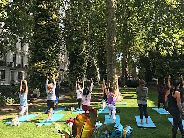 Free outdoor Yoga in Norfolk Square Gardens image