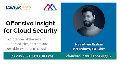 Hauptbild für CSA UK with XM Cyber: Offensive Insight for Cloud Security