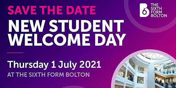 B6 New Student Welcome Day & Freshers Fair | Thursday 1 July 2021