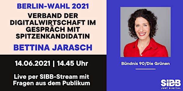 Grüne Spitzenkandidatin Jarasch / virtueller Talk mit Digitalwirtschaft