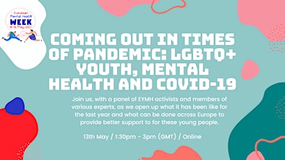 Primaire afbeelding van Coming out in times of pandemic: LGBTQ+ youth, mental health and Covid-19