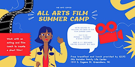 TAB All Arts Film Summer Camp