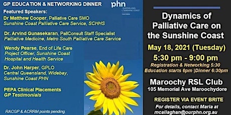 Dynamics of Palliative Care: A GP Education & Networking Dinner Event primary image