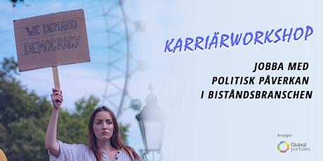 Immagine principale di Karriärworkshop: Jobba med politisk påverkan i biståndsbranschen! 